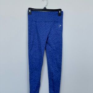Gymshark Blue Patterned Leggings